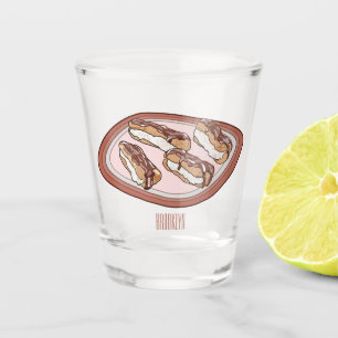 Vaso De Chupito Ilustracion de personalizado eclair de chocolate
