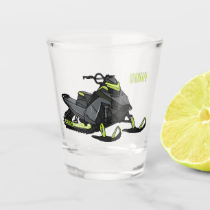 Vaso De Chupito Ilustracion de personalizado para motos de nieve