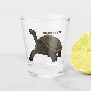 Vaso De Chupito Ilustracion de tortugas terrestres de Galápagos