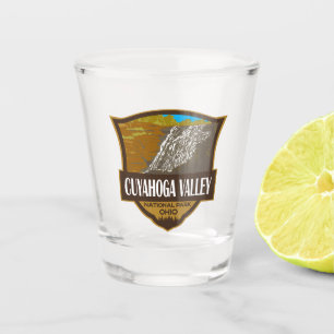 Vaso De Chupito Ilustracion del Parque Nacional del Valle de Cuyah