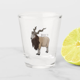 Vaso De Chupito Ilustracion del personalizado de cabras Markhor