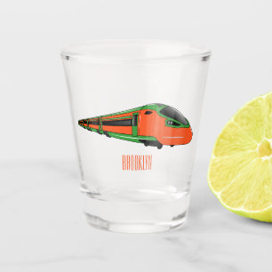 Vaso De Chupito Ilustracion del personalizado del tren de bala