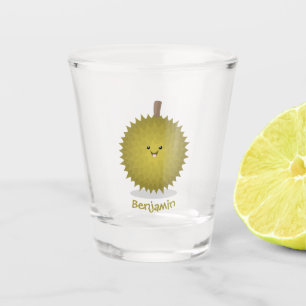 Vaso De Chupito Ilustracion feliz personalizado duriano