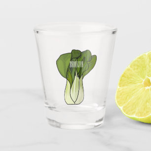 Vaso De Chupito Ilustracion personalizado Bok choy