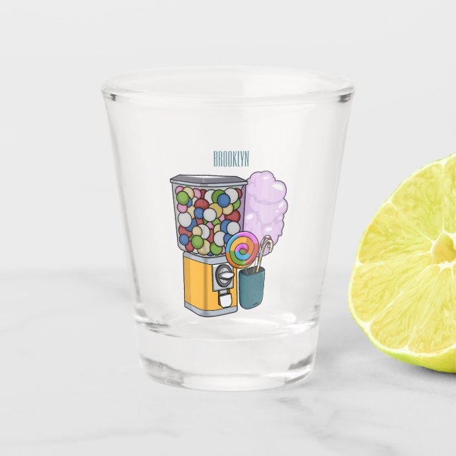 Vaso De Chupito Ilustracion personalizado Candy (Anverso)