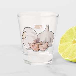 Vaso De Chupito Ilustracion personalizado de ajo