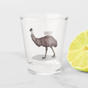 Vaso De Chupito Ilustracion personalizado de aves de la Uem