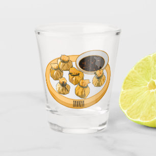 Vaso De Chupito Ilustracion personalizado de bolso de camarón tail