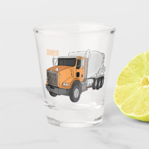 Vaso De Chupito Ilustracion personalizado de camión de mezcla de c