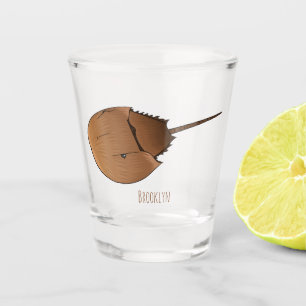 Vaso De Chupito Ilustracion personalizado de cangrejo herradura