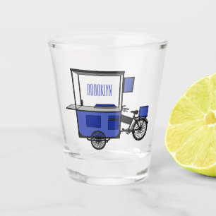 Vaso De Chupito Ilustracion personalizado de carrito de alimentos