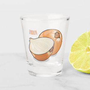Vaso De Chupito Ilustracion personalizado de cebolla