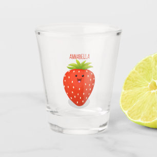 Vaso De Chupito Ilustracion personalizado de fresa cute kawaii
