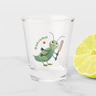 Vaso De Chupito Ilustracion personalizado de insectos de cricket v