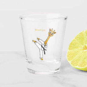 Vaso De Chupito Ilustracion personalizado de Kung Fu giraffe