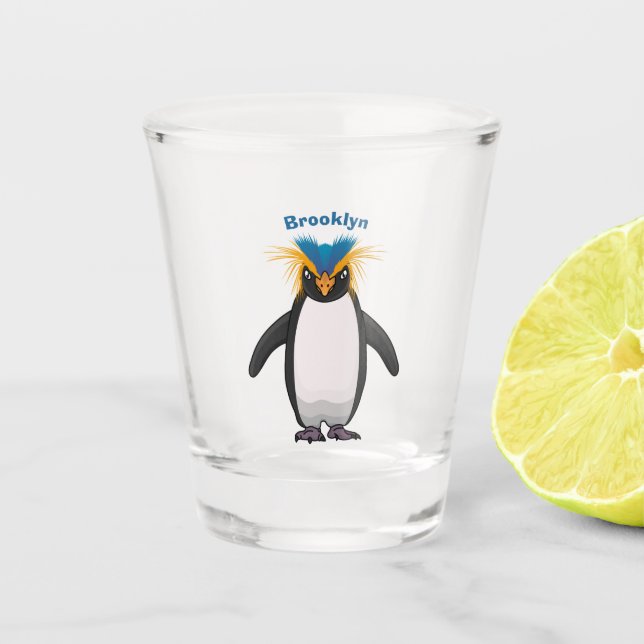 Vaso De Chupito Ilustracion personalizado de los macarrones de pin (Anverso)