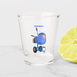 Vaso De Chupito Ilustracion personalizado de mezclador de cemento