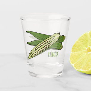 Vaso De Chupito Ilustracion personalizado de Okra