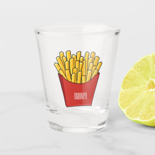 Vaso De Chupito Ilustracion personalizado de patatas fritas