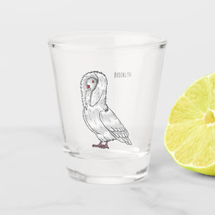 Vaso De Chupito Ilustracion personalizado de pichón de Jacobin