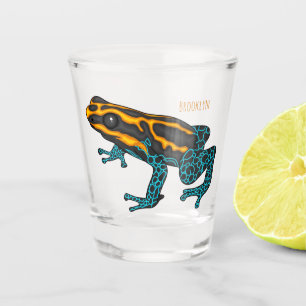 Vaso De Chupito Ilustracion personalizado de rana darda venenosa
