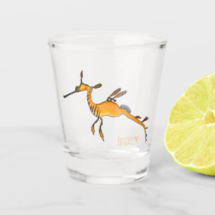 Vaso De Chupito Ilustracion personalizado de Seadragon Weedy