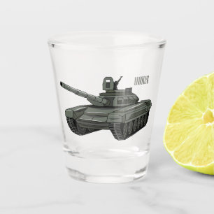 Vaso De Chupito Ilustracion personalizado de tanques