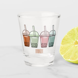 Vaso De Chupito Ilustracion personalizado de té de burbujas