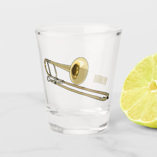 Vaso De Chupito Ilustracion personalizado de Trombone