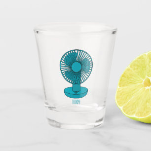 Vaso De Chupito Ilustracion personalizado de ventilador