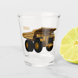 Vaso De Chupito Ilustracion personalizado del camión de altura