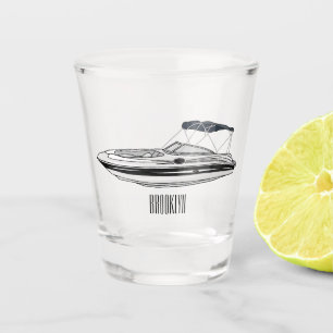 Vaso De Chupito Ilustracion personalizado en motocicleta