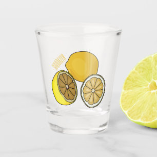 Vaso De Chupito Ilustracion personalizado limón