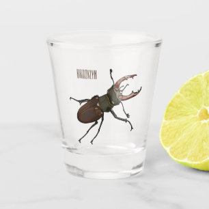 Vaso De Chupito Ilustracion Stag beetle personalizado