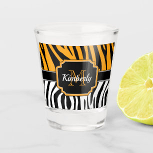 Vaso De Chupito Impresión Cebra Cuta