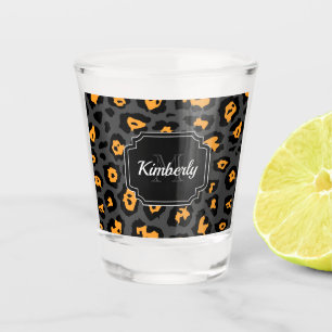 Vaso De Chupito Impresión Cute Leopard