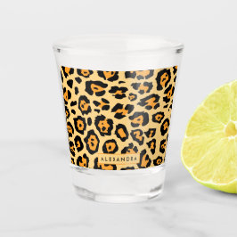 Vaso De Chupito Impresión Cute Leopard
