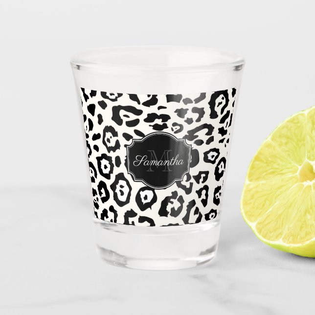 Vaso De Chupito Impresión Cute Leopard (Anverso)