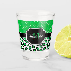 Vaso De Chupito Impresión Cute Leopard