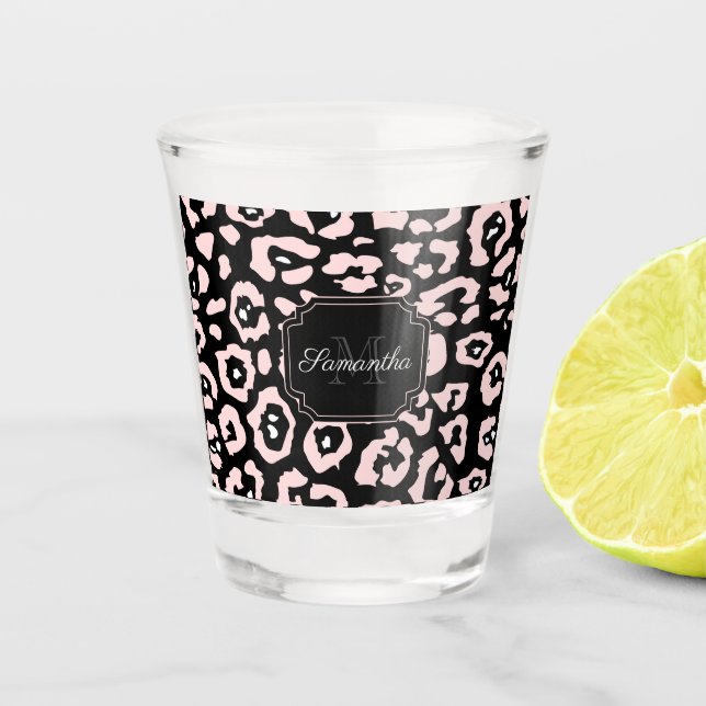 Vaso De Chupito Impresión Cute Leopard (Anverso)