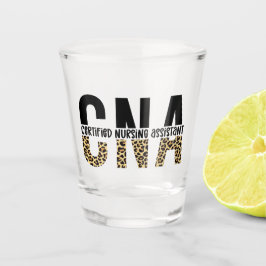 Vaso De Chupito Impresión de Cheetah Asistente de Enfermería Certi