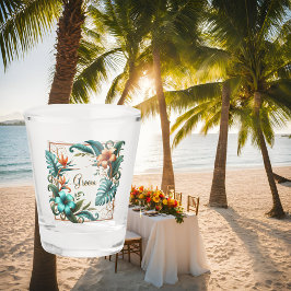 Vaso De Chupito Impreso con Iridescencia Tropical