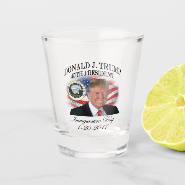 Vaso De Chupito Inauguración de presidente Donald Trump (Anverso)