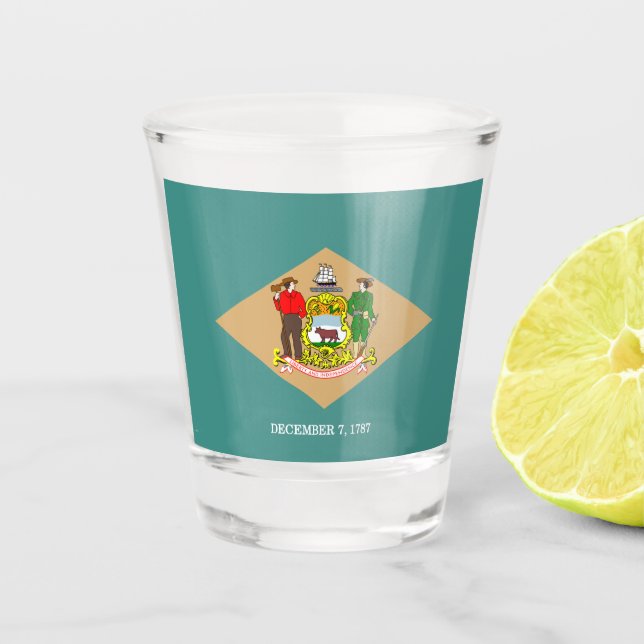 Vaso De Chupito Indicador Delaware   (Anverso)