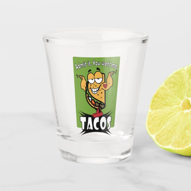 Vaso De Chupito Individuo del Taco (Anverso)