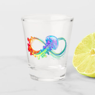 Vaso De Chupito Infinidad con las medusas del arcoiris