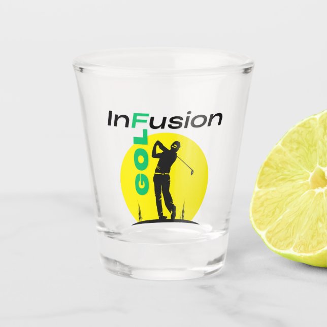 Vaso De Chupito Infusión de golf de diseño único (Anverso)