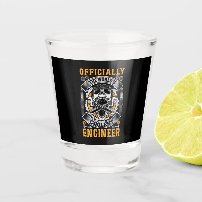 Vaso De Chupito Ingeniero Oficialmente El Ingeniero Más Coolero De (Anverso)