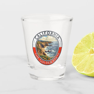 Vaso De Chupito Insígnia de Arte de Viaje de California