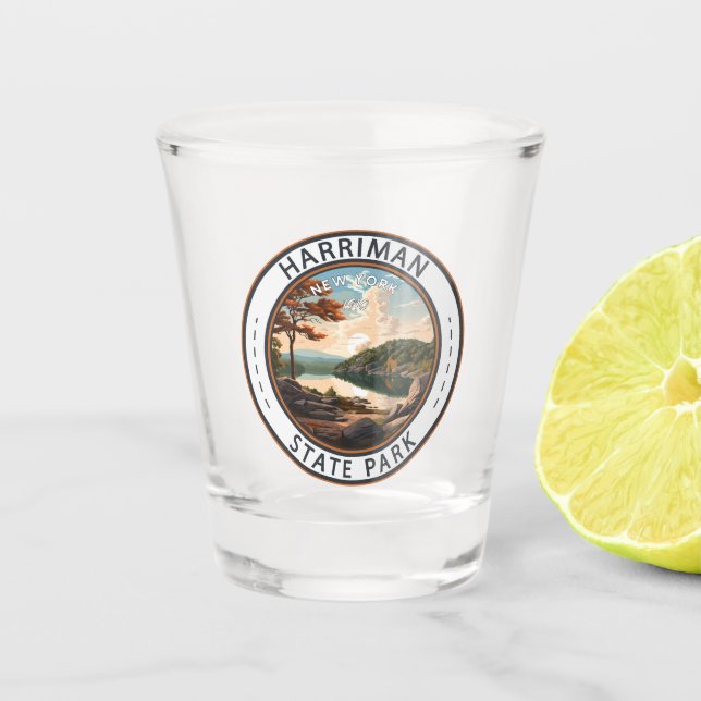 Vaso De Chupito Insignia de Harriman State Park New York (Anverso)